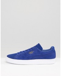 Baskets en daim bleues Puma