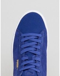 Baskets en daim bleues Puma