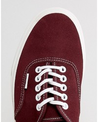 Baskets en daim bordeaux Vans