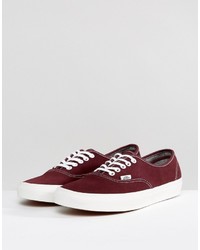 Baskets en daim bordeaux Vans