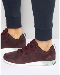 Baskets en daim bordeaux Boxfresh