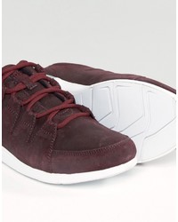 Baskets en daim bordeaux Boxfresh