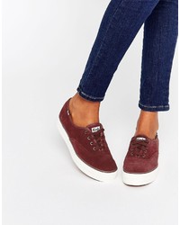 Baskets en daim bordeaux Keds