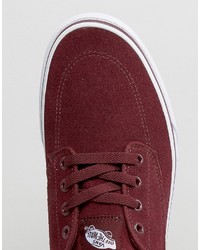 Baskets en daim bordeaux Vans