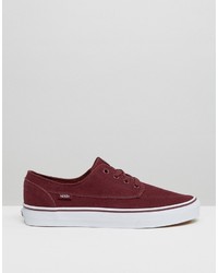 Baskets en daim bordeaux Vans