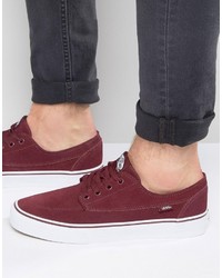 Baskets en daim bordeaux Vans