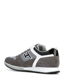 Baskets en daim gris foncé Hogan