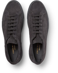 Baskets en daim gris foncé Common Projects