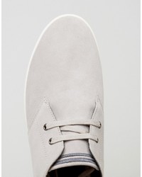 Baskets en daim grises Fred Perry