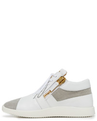 Baskets en daim grises Giuseppe Zanotti