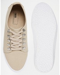 Baskets en daim marron clair Asos