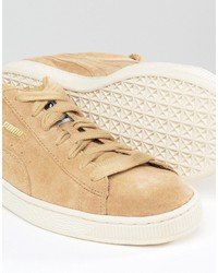 Baskets en daim marron clair Puma