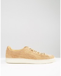 Baskets en daim marron clair Puma