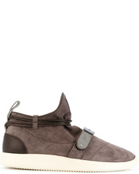 Baskets en daim marron Giuseppe Zanotti Design