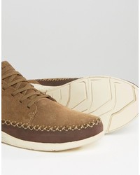 Baskets en daim marron Boxfresh