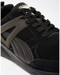 Baskets en daim noires Puma