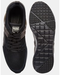 Baskets en daim noires Puma