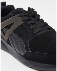 Baskets en daim noires Puma