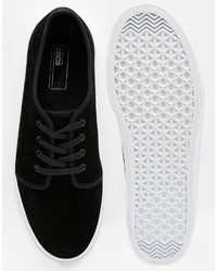 Baskets en daim noires Asos