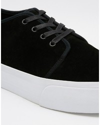 Baskets en daim noires Asos