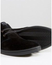 Baskets en daim noires Fred Perry