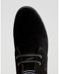 Baskets en daim noires Fred Perry