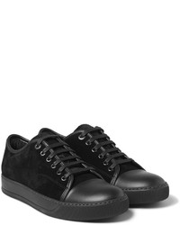 Baskets en daim noires Lanvin