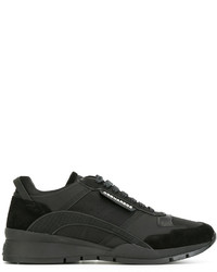 Baskets en daim noires DSQUARED2