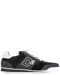 Baskets en daim noires DSQUARED2