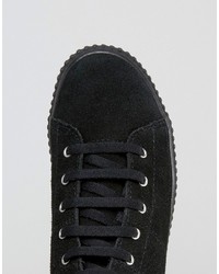 Baskets en daim noires Fred Perry