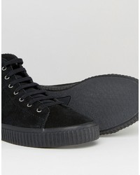 Baskets en daim noires Fred Perry