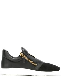 Baskets en daim noires Giuseppe Zanotti Design