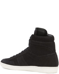 Baskets en daim noires Saint Laurent