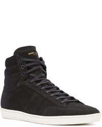 Baskets en daim noires Saint Laurent