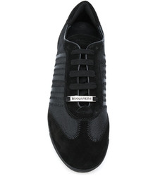 Baskets en daim noires DSQUARED2