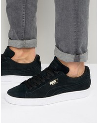 Baskets en daim noires Puma