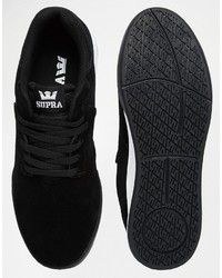 Baskets en daim noires Supra