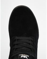 Baskets en daim noires Supra