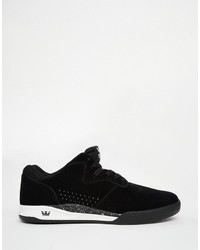 Baskets en daim noires Supra