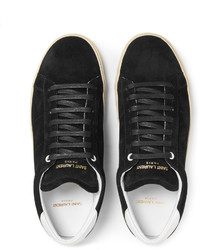 Baskets en daim noires Saint Laurent