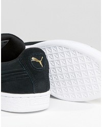 Baskets en daim noires Puma