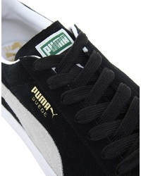 Baskets en daim noires Puma