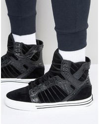 Baskets en daim noires Supra