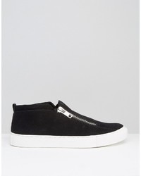 Baskets en daim noires Asos