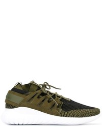 Baskets en daim olive adidas