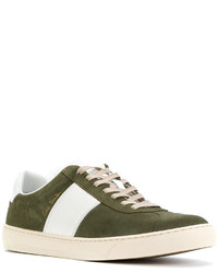 Baskets en daim olive Paul Smith