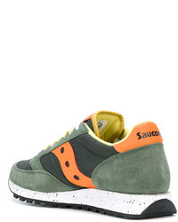 Baskets en daim olive Saucony