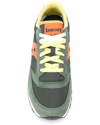 Baskets en daim olive Saucony