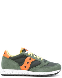 Baskets en daim olive Saucony