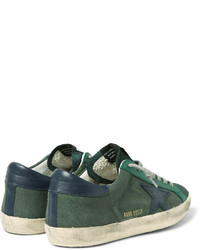 Baskets en daim olive Golden Goose Deluxe Brand